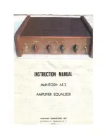 McIntosh AE-2 Instruction Manual preview