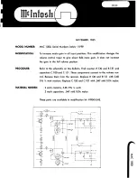 Предварительный просмотр 17 страницы McIntosh C 22 Manual