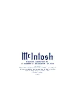 Предварительный просмотр 16 страницы McIntosh C 504 Owner'S Manual