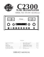 McIntosh C2300 Service Manual предпросмотр