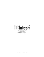 Предварительный просмотр 16 страницы McIntosh C42 Owner'S Manual