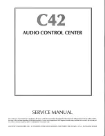 Предварительный просмотр 36 страницы McIntosh C42 Service Manual