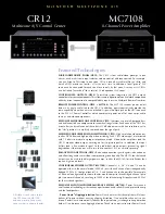 Предварительный просмотр 3 страницы McIntosh CR12 Brochure & Specs