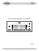 Предварительный просмотр 1 страницы McIntosh CR12 Owner'S Manual