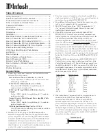 Preview for 4 page of McIntosh CR16 - SERVICE Owner'S Manual