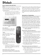 Preview for 22 page of McIntosh CR16 - SERVICE Owner'S Manual