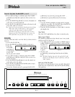 Предварительный просмотр 10 страницы McIntosh D751 Owner'S Manual