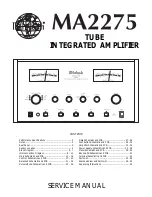 McIntosh MA2275 Service Manual preview