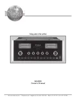 Предварительный просмотр 1 страницы McIntosh MA6900 Owner'S Manual