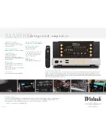 Предварительный просмотр 2 страницы McIntosh MA8000 Specifications