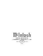 Preview for 24 page of McIntosh MAC 1900 Owner'S Manual