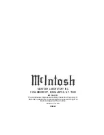 Preview for 27 page of McIntosh MAC 4100 Owner'S Manual