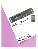 McIntosh MAC 4280 Owner'S Manual предпросмотр