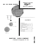 McIntosh MAC1500 - SERVICE  1 Service Manual preview