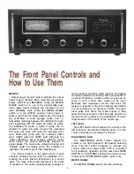 Предварительный просмотр 11 страницы McIntosh MC 2155 Owner'S Manual