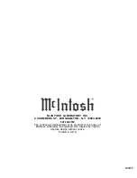 Предварительный просмотр 20 страницы McIntosh MC 2155 Owner'S Manual