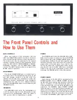 Предварительный просмотр 11 страницы McIntosh MC 2250 Owner'S Manual