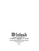 Предварительный просмотр 18 страницы McIntosh MC 502 Owner'S Manual