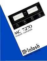 McIntosh MC 7270 Owner'S Manual предпросмотр