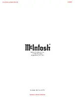 Предварительный просмотр 16 страницы McIntosh MC206 Owner'S Manual