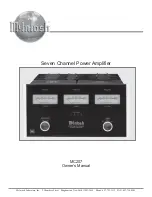 Предварительный просмотр 1 страницы McIntosh MC207 Owner'S Manual