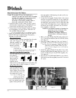 Предварительный просмотр 10 страницы McIntosh MC2102 Owner'S Manual