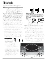 Предварительный просмотр 12 страницы McIntosh MC252 Owner'S Manual