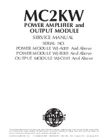 Предварительный просмотр 28 страницы McIntosh MC2KW Service Manual