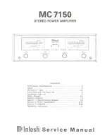 McIntosh MC7150 Service Manual предпросмотр