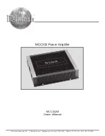 McIntosh MCC302M Owner'S Manual предпросмотр