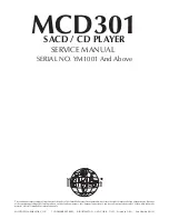 Preview for 26 page of McIntosh MCD301 Service Manual