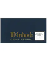 Предварительный просмотр 1 страницы McIntosh MEC457 Owner'S Manual