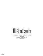 Preview for 24 page of McIntosh MPI 4 Owner'S Manual