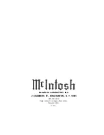 Preview for 15 page of McIntosh MR 73 Owner'S Manual