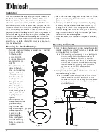 Предварительный просмотр 6 страницы McIntosh MSS530 Owner'S Manual