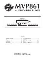 Предварительный просмотр 1 страницы McIntosh MVP861 Service Manual