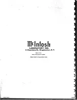 Предварительный просмотр 22 страницы McIntosh MX 110 Service Manual