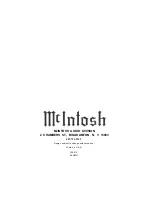 Предварительный просмотр 24 страницы McIntosh MX113 Owner'S Manual