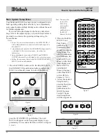 Предварительный просмотр 20 страницы McIntosh MX132 Owner'S Manual