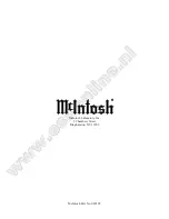 Предварительный просмотр 52 страницы McIntosh MX132 Owner'S Manual