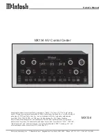 McIntosh MX134 Owner'S Manual предпросмотр