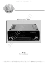 Preview for 1 page of McIntosh MX406 Owner'S Manual