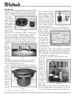 Предварительный просмотр 4 страницы McIntosh XRT30 Owner'S Manual