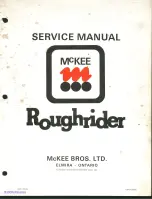 McKee Roughrider Service Manual preview