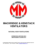 McKenzie Martin MACKRIDGE Operation, Service And Maintenance Schedule preview