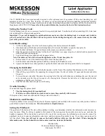 Предварительный просмотр 1 страницы McKesson 73-MDG001 Instructions For Use