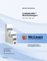 McLean CLIMAGUARD TX23 Instruction Manual preview