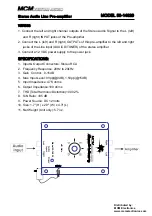 Предварительный просмотр 1 страницы MCM Custom Audio 50-14820 Quick Start Manual