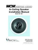 Предварительный просмотр 1 страницы MCM Electronics 51-881 Installation Manual