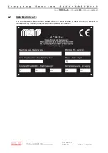 Preview for 10 page of MCM Electronics M 230 SANDWICH Use And Maintenance Manual